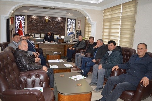 Kaymakamımız Ömer TEKEŞ Muhtarlar Toplantısı yaptı. 